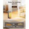 imageDreo Quiet Space Heaters for Indoor Use 1500W Electric Heater with Remote PTC Ceramic Heater with Thermostat 12H Timer 70 Oscillation Digital Display Fast Safety Room Heater for Bedroom OfficeSilver