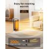 imageDreo Quiet Space Heaters for Indoor Use 1500W Electric Heater with Remote PTC Ceramic Heater with Thermostat 12H Timer 70 Oscillation Digital Display Fast Safety Room Heater for Bedroom OfficeGold