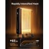 imageDreo Radiator Heater 8 Safety Protection Oil Filled Radiator Heater for Indoor Use 1500W Electric Heaters for Large Room 8 Fins with Remote 4 Modes Digital Thermostat 24H Timer QuietBlack