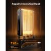 imageDreo Radiator Heater 8 Safety Protection Oil Filled Radiator Heater for Indoor Use 1500W Electric Heaters for Large Room 8 Fins with Remote 4 Modes Digital Thermostat 24H Timer QuietSpace Gray