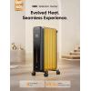imageDreo Radiator Heater 8 Safety Protection Oil Filled Radiator Heater for Indoor Use 1500W Electric Heaters for Large Room 8 Fins with Remote 4 Modes Digital Thermostat 24H Timer QuietBlack