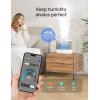 imageDreo Smart Humidifiers for Bedroom Top Fill 4L Cool Mist Humidifier with Nightlight 32H Runtime TouchAPPVoice Control Quiet Ultrasonic Humidifiers for Large Room Home Baby Plants OfficeGray