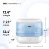 imageDreo Smart Humidifiers for Bedroom Top Fill 4L Cool Mist Humidifier with Nightlight 32H Runtime TouchAPPVoice Control Quiet Ultrasonic Humidifiers for Large Room Home Baby Plants OfficeBlue