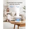 imageDreo Smart Humidifiers for Bedroom Top Fill 4L Cool Mist Humidifier with Nightlight 32H Runtime TouchAPPVoice Control Quiet Ultrasonic Humidifiers for Large Room Home Baby Plants OfficeGray