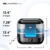 imageDreo Smart Humidifiers for Bedroom Top Fill 4L Cool Mist Humidifier with Nightlight 32H Runtime TouchAPPVoice Control Quiet Ultrasonic Humidifiers for Large Room Home Baby Plants Officeebony