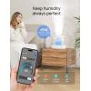 imageDreo Smart Humidifiers for Bedroom Top Fill 4L Cool Mist Humidifier with Nightlight 32H Runtime TouchAPPVoice Control Quiet Ultrasonic Humidifiers for Large Room Home Baby Plants OfficeWhite