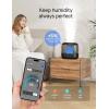 imageDreo Smart Humidifiers for Bedroom Top Fill 4L Cool Mist Humidifier with Nightlight 32H Runtime TouchAPPVoice Control Quiet Ultrasonic Humidifiers for Large Room Home Baby Plants Officeebony