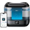 imageDreo Smart Humidifiers for Bedroom Top Fill 4L Cool Mist Humidifier with Nightlight 32H Runtime TouchAPPVoice Control Quiet Ultrasonic Humidifiers for Large Room Home Baby Plants OfficeBlack