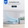 imageDreo Smart Tower Fan for Bedroom 26fts HighSpeed 40quot Standing Fan 5 Speeds 4 Modes Quiet 90 Bladeless Oscillating Fan with Remote 12H Timer Touch Control Work with Alexa SilverGold