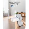 imageDreo Smart Tower Fan for Bedroom 26fts HighSpeed 40quot Standing Fan 5 Speeds 4 Modes Quiet 90 Bladeless Oscillating Fan with Remote 12H Timer Touch Control Work with Alexa SilverWhite