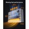 imageDreo Smart Wall Heater Electric Space Heater for Bedroom 1500W 120 Vertical Oscillation Adjustable Thermostat Remote Control 24H Timer EasyMount Heater for Indoor Use Works with Alexa WH719S