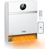imageDreo Smart Wall Heater IP24 Electric Space Heater with ALCI Plug for Indoor Use 30 Oscillation Adjustable Thermostat Remote Control Works with Alexa 24H Timer Easymounted Heater for BathroomWhite