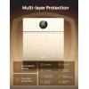 imageDreo Smart Wall Heater IP24 Electric Space Heater with ALCI Plug for Indoor Use 30 Oscillation Adjustable Thermostat Remote Control Works with Alexa 24H Timer Easymounted Heater for BathroomWooden