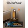 imageDreo Space Heater 1500W PTC Ceramic Heaters for Indoor Use with Remote 70 Oscillation 112H Timer Electric Heaters with Thermostat Fast and Safe Portable Heater for Office Bedroom Large RoomSilver