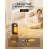 imageDreo Space Heater Portable Electric Heaters for Indoor Use with Thermostat and Remote 2024 Upgraded Digital Display 12H Timer 5 Mode 1500W PTC Ceramic Fast Safety Heat for Office Bedroom HomeBlack