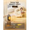 imageDreo Space Heater Portable Electric Heaters for Indoor Use with Thermostat and Remote 2024 Upgraded Digital Display 12H Timer 5 Mode 1500W PTC Ceramic Fast Safety Heat for Office Bedroom HomeGold and Black