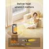 imageDreo Space Heater Portable Electric Heaters for Indoor Use with Thermostat and Remote 2024 Upgraded Digital Display 12H Timer 5 Mode 1500W PTC Ceramic Fast Safety Heat for Office Bedroom HomeSilver