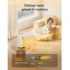 imageDreo Space Heater Portable Electric Heaters for Indoor Use with Thermostat and Remote 2024 Upgraded Digital Display 12H Timer 5 Mode 1500W PTC Ceramic Fast Safety Heat for Office Bedroom HomeWhite