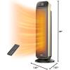 imageDreo Space Heater for Indoor Use 25quot 115fts Fast Electric Heater with Remote and Thermostat 3 Modes Overheating ampamp TipOver Protection Portable Heater for Large Room Bedroom Office GoldGold