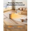 imageDreo Space Heaters for Indoor Use 1500W Fast Heating Portable Heaters with Remote Large PTC Ceramic Electric for Bedroom 12H Timer 70 Oscillation Overheat Protection Safety Heat for Home OfficeSilver