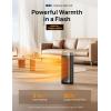 imageDreo Space Heaters for Indoor Use 1500W Fast Heating Portable Heaters with Remote Large PTC Ceramic Electric for Bedroom 12H Timer 70 Oscillation Overheat Protection Safety Heat for Home OfficeGold