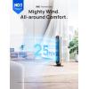 imageDreo Tower Fan for Bedroom 25fts Velocity Quiet Floor Fan 90 Oscillating Fans for Indoors with 4 Speeds 4 Modes 8H Timer Standing Fans Bladeless Fan Black Nomad One DRHTF007Silver