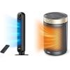 imageDreo Tower Fan for Bedroom 25fts Velocity Quiet Floor Fan 90 Oscillating Fans for Indoors with 4 Speeds 4 Modes 8H Timer Standing Fans Bladeless Fan Black Nomad One DRHTF007Black