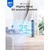 imageDreo Tower Fan for Bedroom 25fts Velocity Quiet Floor Fan 90 Oscillating Fans for Indoors with 4 Speeds 4 Modes 8H Timer Standing Fans Bladeless Fan Black Nomad One DRHTF007Grey