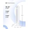 imageDreo Tower Fan for Bedroom 25fts Velocity Quiet Floor Fan 90 Oscillating Fans for Indoors with 4 Speeds 4 Modes 8H Timer Standing Fans Bladeless Fan Black Nomad One DRHTF007White