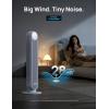 imageDreo Tower Fan for Bedroom 25fts Velocity Quiet Floor Fan 90 Oscillating Fans for Indoors with 4 Speeds 4 Modes 8H Timer Standing Fans Bladeless Fan Black Nomad One DRHTF007White