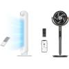 imageDreo Tower Fan for Bedroom 25fts Velocity Quiet Floor Fan 90 Oscillating Fans for Indoors with 4 Speeds 4 Modes 8H Timer Standing Fans Bladeless Fan Black Nomad One DRHTF007White