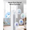 imageDreo Tower Fan for Bedroom 25fts Velocity Quiet Floor Fan 90 Oscillating Fans for Indoors with 4 Speeds 4 Modes 8H Timer Standing Fans Bladeless Fan Black Nomad One DRHTF007White