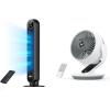 imageDreo Tower Fan for Bedroom 25fts Velocity Quiet Floor Fan 90 Oscillating Fans for Indoors with 4 Speeds 4 Modes 8H Timer Standing Fans Bladeless Fan Black Nomad One DRHTF007Black