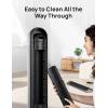 imageDreo Tower Fan for Bedroom 25fts Velocity Quiet Floor Fan 90 Oscillating Fans for Indoors with 4 Speeds 4 Modes 8H Timer Standing Fans Bladeless Fan Black Nomad One DRHTF007Silver