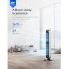 imageDreo Tower Fan for Bedroom 42 Inch 120 Oscillating Fan 25dB Quiet DC Motor 27fts Velocity Bladeless Standing Fan with 12 Speeds 4 Modes 12H Timer Cooling Fans for Home Living Room Pilot Max SSilver