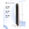 imageDreo Tower Fan for Bedroom 42 Inch 120 Oscillating Fan 25dB Quiet DC Motor 27fts Velocity Bladeless Standing Fan with 12 Speeds 4 Modes 12H Timer Cooling Fans for Home Living Room Pilot Max SStarlight