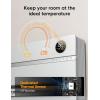 imageDreo WallMounted Heater Smart Space Heater for Bedroom with Dreo FortPlug Overheat Protection 120 Vertical Oscillation Thermostat 24H Timer 1500W Electric Heater for Indoor WH729SWhite