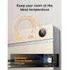 imageDreo WallMounted Heater Smart Space Heater for Bedroom with Dreo FortPlug Overheat Protection 120 Vertical Oscillation Thermostat 24H Timer 1500W Electric Heater for Indoor WH729SWooden