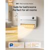 imageDreo WallMounted Heater Smart Space Heater for Bedroom with Dreo FortPlug Overheat Protection 120 Vertical Oscillation Thermostat 24H Timer 1500W Electric Heater for Indoor WH729SWhite