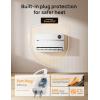 imageDreo WallMounted Heater Smart Space Heater for Bedroom with Dreo FortPlug Overheat Protection 120 Vertical Oscillation Thermostat 24H Timer 1500W Electric Heater for Indoor WH729SWhite