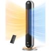 imageDreo Heater Fan 42quot Electric Heaters for Indoor Use with Thermostat 5 Heat ampamp 12 Fan Levels 120 Oscillation 12H Timer 25dB Quiet Ceramic Heater with Remote for Large Room SilverSilver