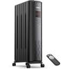 imageDreo Oil Filled Radiator Heater Electric Radiant Heater with Remote Control 4 Modes Overheat ampamp TipOver Protection 24h Timer Digital Thermostat Quiet Space Heater for Indoor Use Large RoomBlack