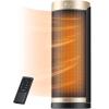 imageDreo Space Heater 1500W PTC Ceramic Heaters for Indoor Use with Remote 70 Oscillation 112H Timer Electric Heaters with Thermostat Fast and Safe Portable Heater for Office Bedroom Large RoomBlack