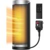 imageDreo Space Heater 1500W PTC Ceramic Heaters for Indoor Use with Remote 70 Oscillation 112H Timer Electric Heaters with Thermostat Fast and Safe Portable Heater for Office Bedroom Large RoomSilver
