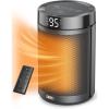 imageDreo Space Heater Portable Electric Heaters for Indoor Use with Thermostat and Remote 2024 Upgraded Digital Display 12H Timer 5 Mode 1500W PTC Ceramic Fast Safety Heat for Office Bedroom HomeBlack