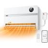 imageDreo WallMounted Heater Smart Space Heater for Bedroom with Dreo FortPlug Overheat Protection 120 Vertical Oscillation Thermostat 24H Timer 1500W Electric Heater for Indoor WH729SWhite