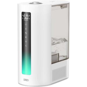imageDreo 6L Humidifiers for Bedroom Smart Warm ampamp Cool Mist for Large Room 60Hr Quiet Runtime Ultrasonic Oil Diffuser for Baby Plant Humidity Sensor Indicator Light 12H Timer GoogleAlexa HM713SBrown