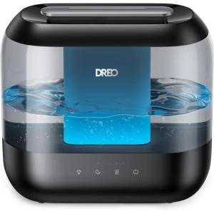 imageDreo Humidifiers for Bedroom Top Fill 4L Supersized Cool Mist Humidifier with Oil Diffuser and Nightlight 32H Runtime Quiet Ultrasonic Humidifiers for Home Large Room Baby Nursery and PlantsBlack