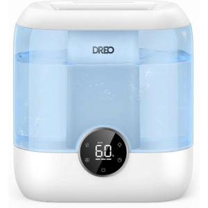 imageDreo Humidifiers for Bedroom Top Fill 4L Supersized Cool Mist Humidifier with Oil Diffuser and Nightlight 32H Runtime Quiet Ultrasonic Humidifiers for Home Large Room Baby Nursery and PlantsBlue