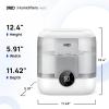 imageDreo 6L Top Fill Humidifiers for Bedroom 60H Runtime 28 dB Quiet Supersized Cool Mist Humidifiers for Large Room Air Humidifier for Home Baby Plant Indoor Night Light UltrasonicGray